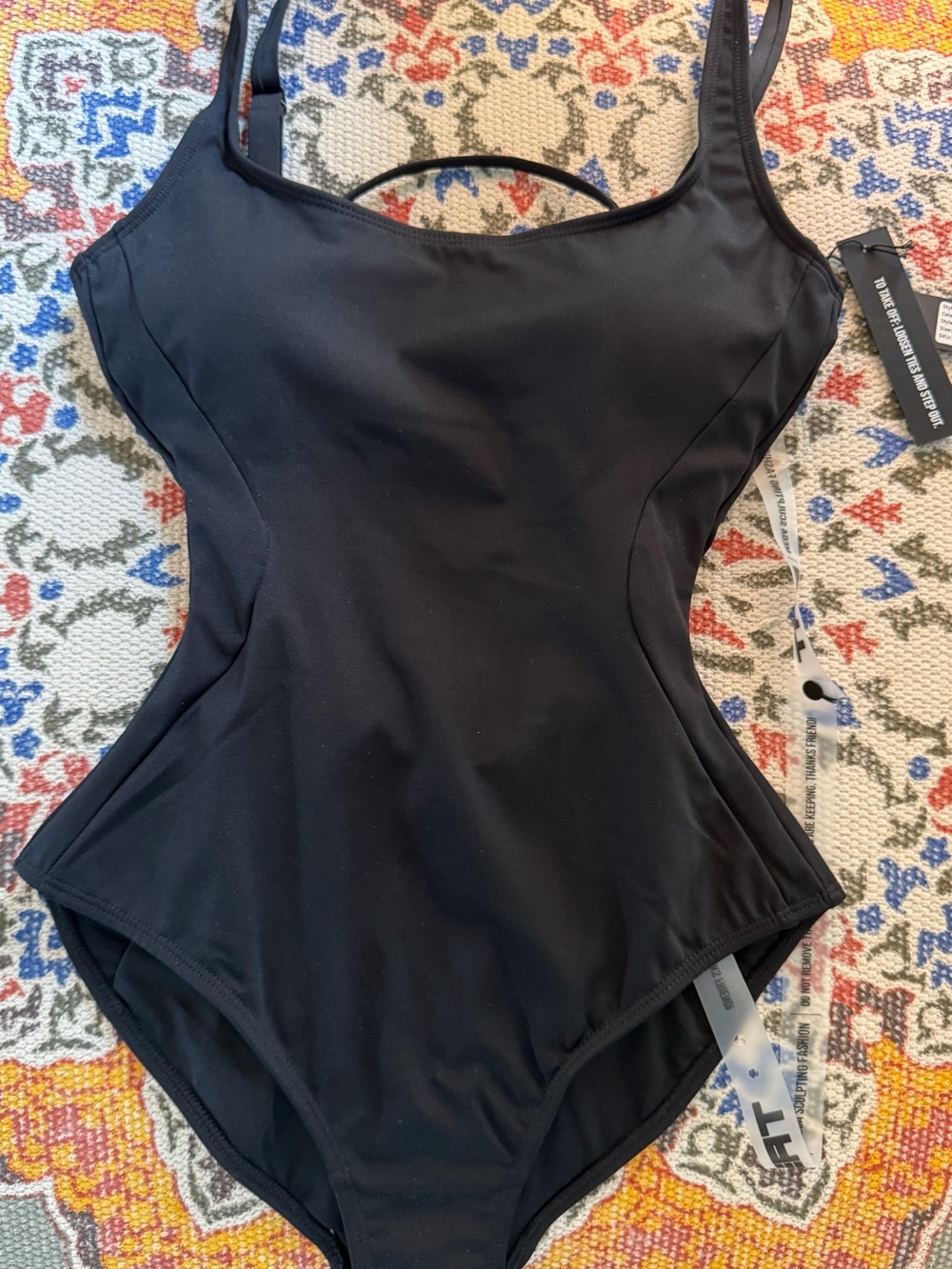 TA3 Pammy One Piece Swimsuit Black NWT